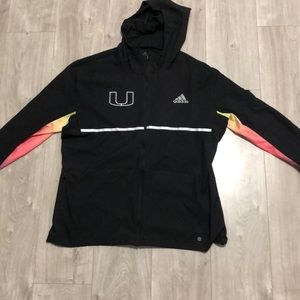 Adidas Miami hurricanes wind breaker